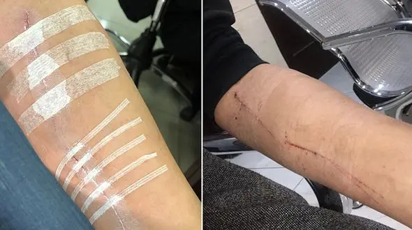 برخورد وحشیانه پلیس فرودگاه تفلیس با یک زن ایرانی +تصاویر
