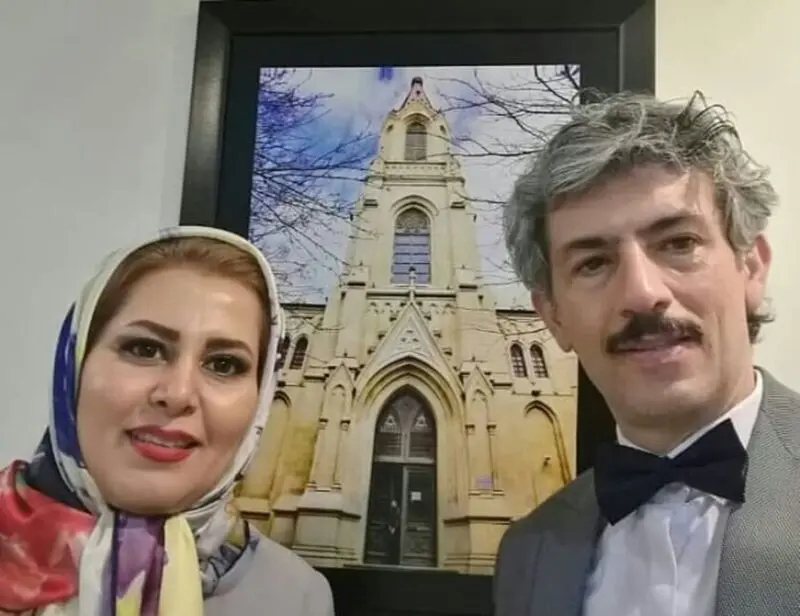 سیروش همتی و همسرش
