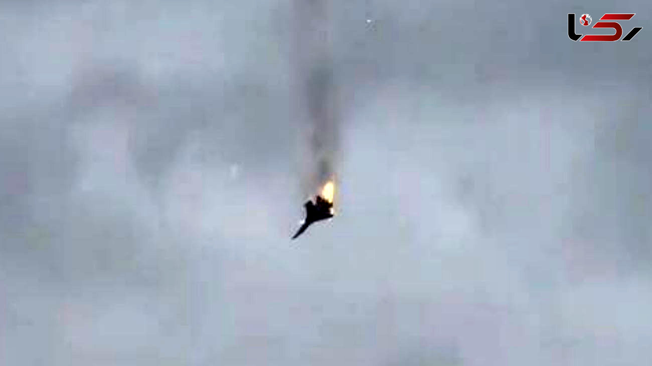 ببینید / لحظه سقوط مرگبار جنگنده‌ روس