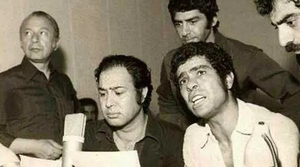 عکس کمیاب از پشت صحنه و سوپراستار های فیلم گوزن ها +عکس