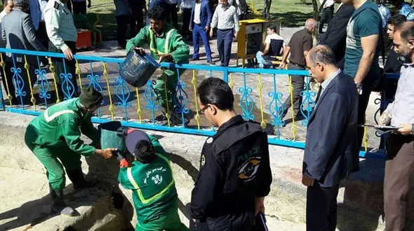 پیدا شدن تکه هایی از استخوان فاطمه کوچولو در بررسی امروز آب نمای پارک + فیلم بازسازی و تحقیقات بازپرس و پلیس به همراه عکس