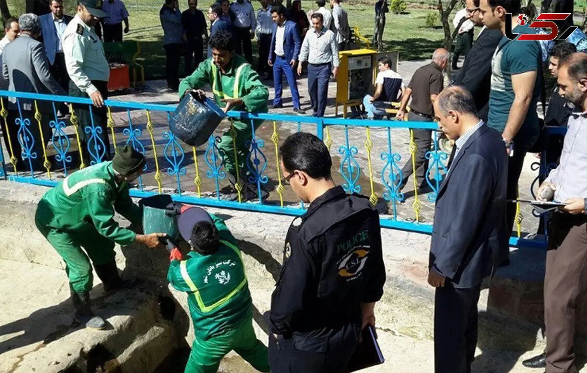 پیدا شدن تکه هایی از استخوان فاطمه کوچولو در بررسی امروز آب نمای پارک + فیلم بازسازی و تحقیقات بازپرس و پلیس به همراه عکس