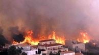 آتش‌‌سوزی گسترده در سواحل اسپانیا
