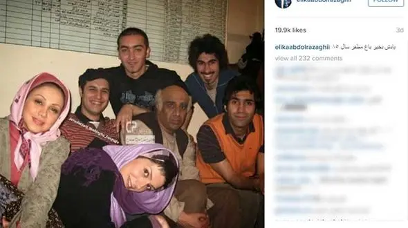 عکسی قدیمی از بازیگران باغ مظفر