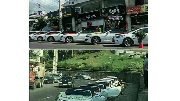 فخرفروشی عجیب عروس و داماد لاهیجانی +عکس