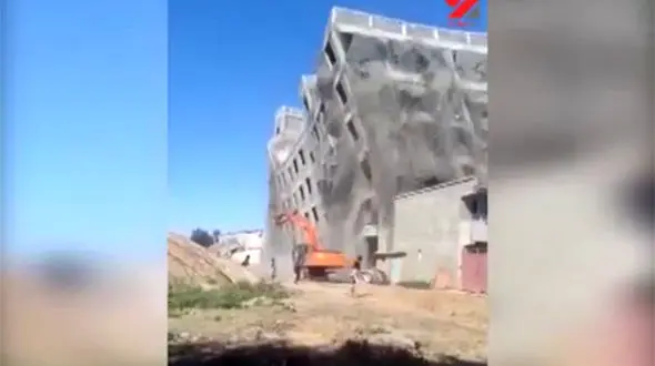 فیلم هولناک فرو ریختن یک ساختمان 6 طبقه در 6 ثانیه / معمار خودش را به دار آویخت/ این حادثه 37 قربانی داشت+فیلم