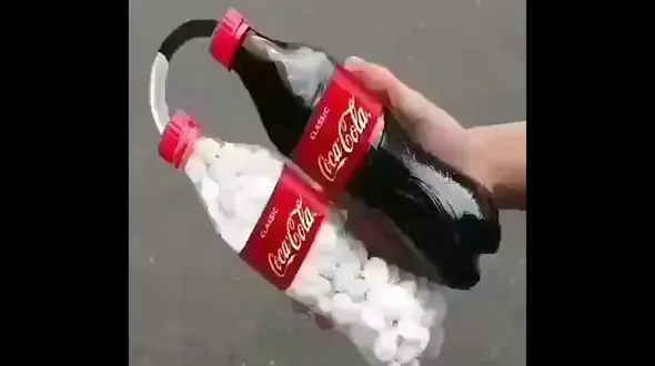 انفجار نوشابه توسط نوشابه!+ فیلم