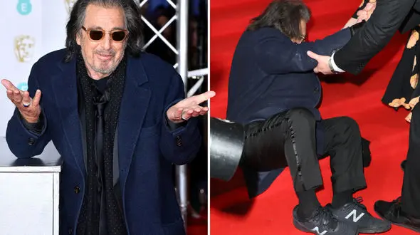 عکس های لحظه به لحظه زمین خوردن آلپاچینو روی فرش قرمز