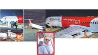 لحظه‌های پراضطراب 102 مسافر در هواپیمای خلبان رسول عزیزی + عکس و جزئیات
