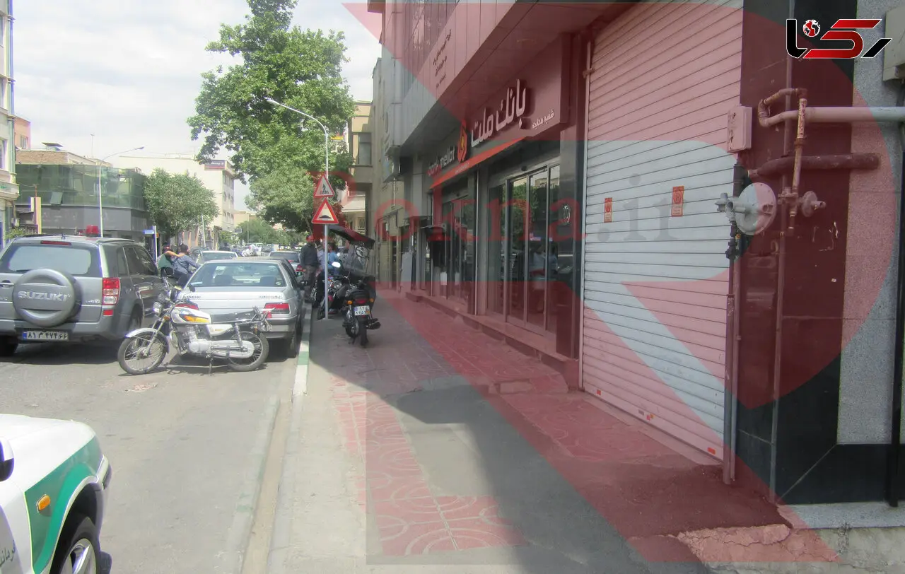 جزئیات سرقت از بانک ملت شعبه هدایت میدان بهارستان + فیلم و عکس
