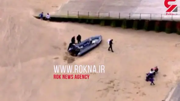 گارد ساحلی بریتانیا نوزده پناهجو را از آبهای مانش نجات داد + فیلم