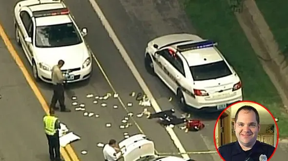 پلیس راهنمایی و رانندگی به دست مرد عصبانی فلج شد+عکس