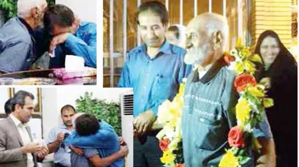 پدری پس از 38 سال زنده شد! / راز زندگی پیرمرد مهربان  اندیمشکی +عکس دیدار با فرزندان و نوه ها