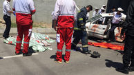 فیلم صحنه تصادف مرگبار 3 دختر دانشجو در قزوین + فیلم و عکس