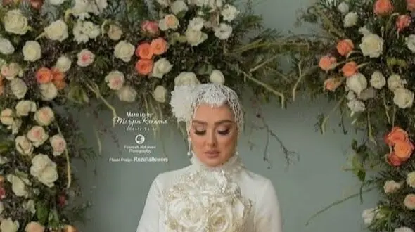 عکس های منتشر نشده از جشن عروسی  فوق شاهانه الهام حمیدی در ازدواج دومش و میهمانان ویژه از مریم امیرجلالی تا ... / از کارت عروسی و لباس عروس تا دسته گل عروس و حلقه ها ...