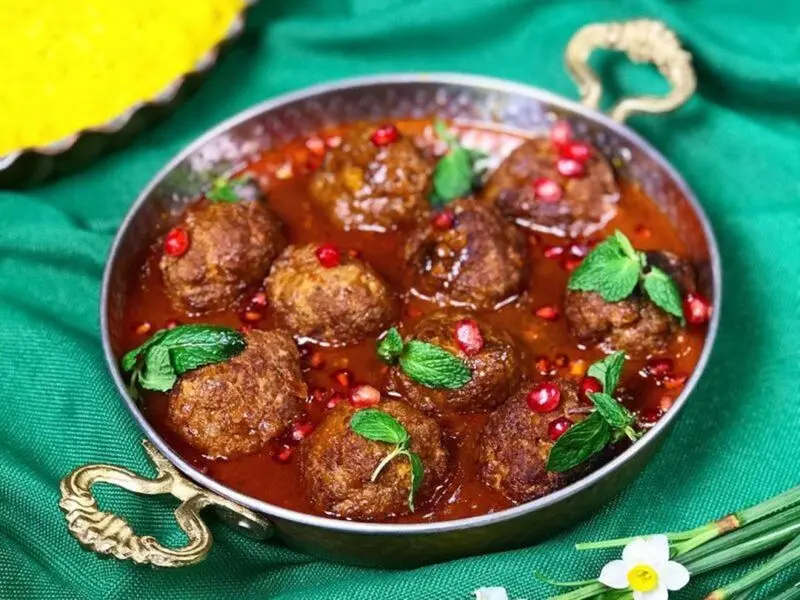 کوفته انار و گردو یلدایی