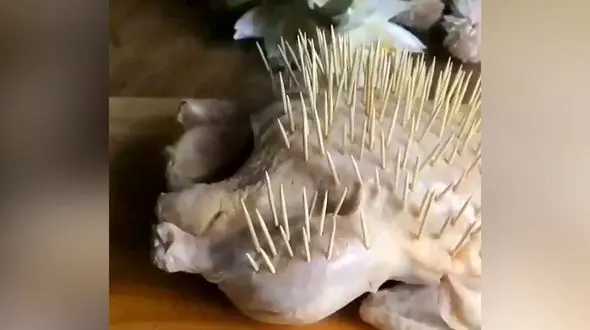 روش جالب پختن مرغ + فیلم