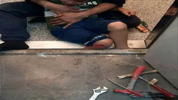 حادثه وحشتناک برای یک دختر 7 ساله در آسانسور 