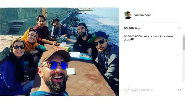 عکس یادگاری که بهرام رادان از فاطمه معتمدآریا و شبنم مقدمی در کنار ساحل منتشر کرد+عکس