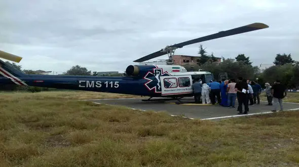 پرواز هلیکوپتر برای نجات پسر 16 ساله مازنی