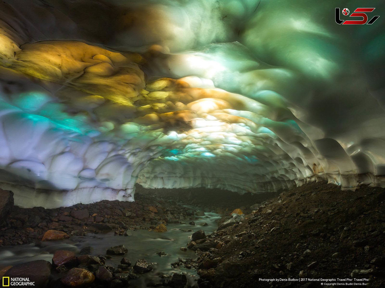 تصویری عجیب از یک غار یخی+عکس