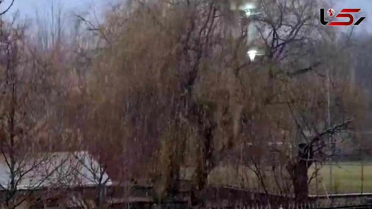 فیلم بارش شدید برف در همدان