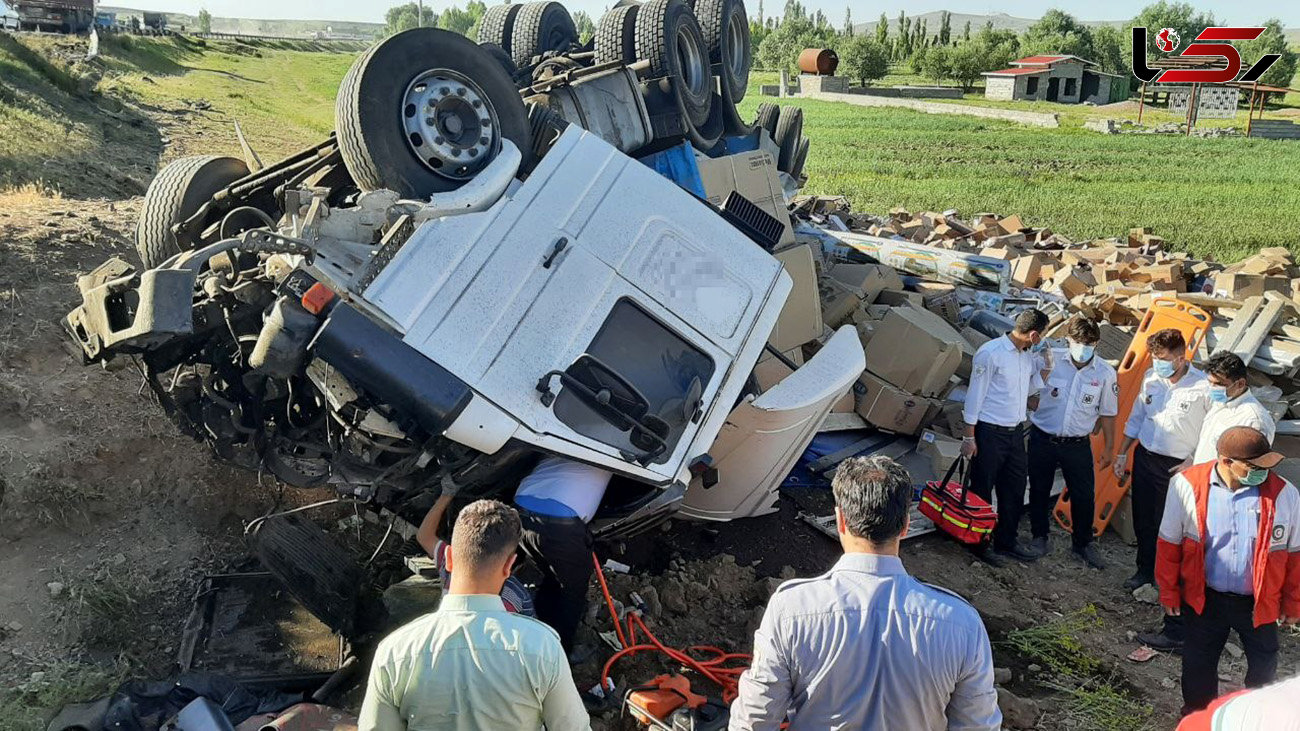 تصادف مرگبار در جاده بستان آباد / 2 تن در دم جان باختند