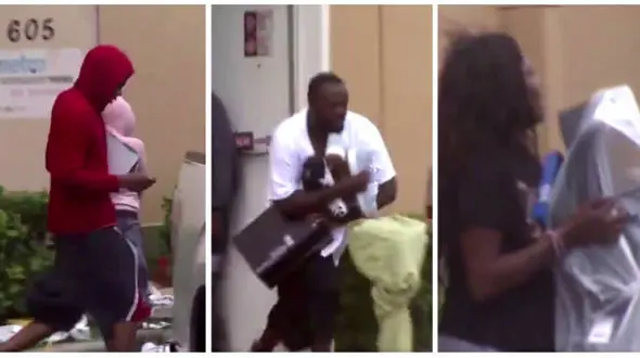 دستگیری سارقینی که به شهر طوفان زده میامی رحم نمی‌کردند + فیلم