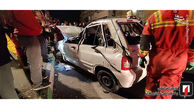 5 عکس از واژگونی مرگبار پراید در بزرگراه امام علی (ع) / شوکه می شوید