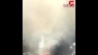 آتش سوزی بازار فلافل فروشان لشکرآباد اهواز