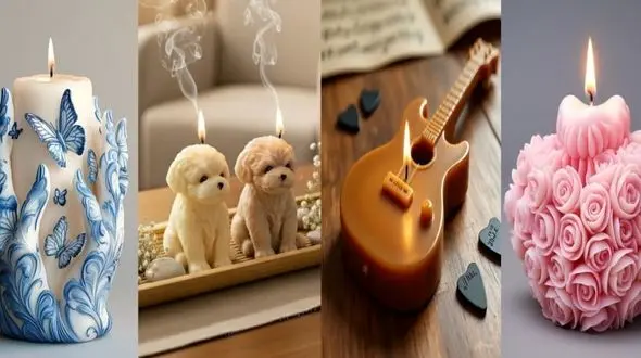 شمع‌ های تزئینی بی‌ نظیر خارجی؛ 50 طرح لاکچری و متفاوت