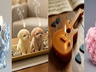 شمع‌ های تزئینی بی‌ نظیر خارجی؛ 50 طرح لاکچری و متفاوت