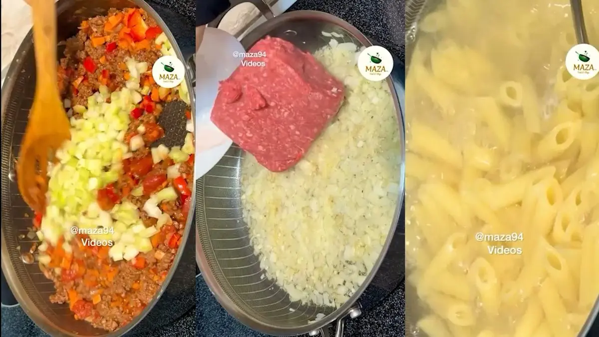 طرز تهیه ماکارونی گوشت خوشمزه