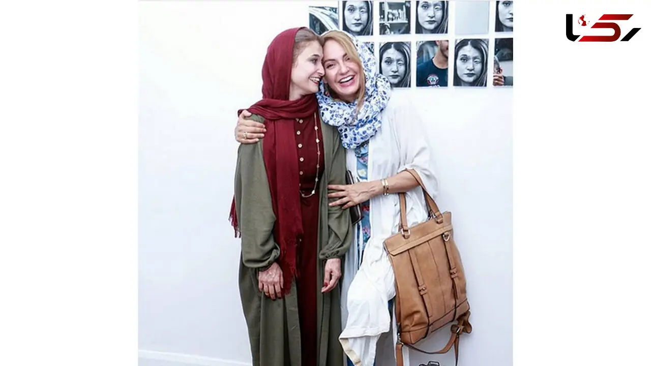 مهناز افشار در کنار دختر قربانی اسیدپاشی