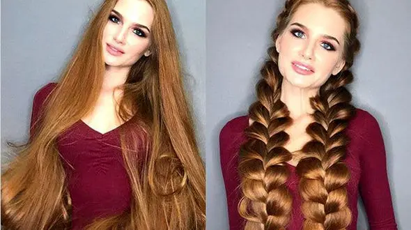 راز موهای زیبا و جذاب دختر کچل روسی لو رفت+تصاویر