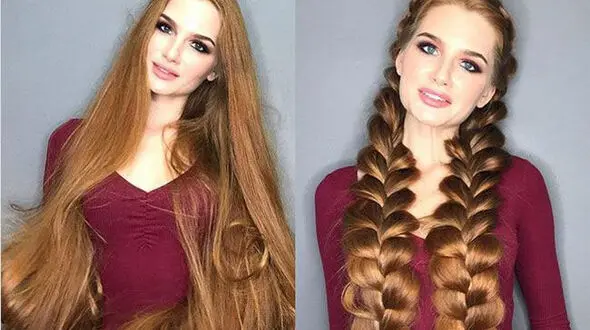 راز موهای زیبا و جذاب دختر کچل روسی لو رفت+تصاویر