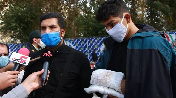 دست کشتی گیر جوان در شرق تهران قطع شد / بازداشت مرد شمشیر به دست + فیلم و عکس