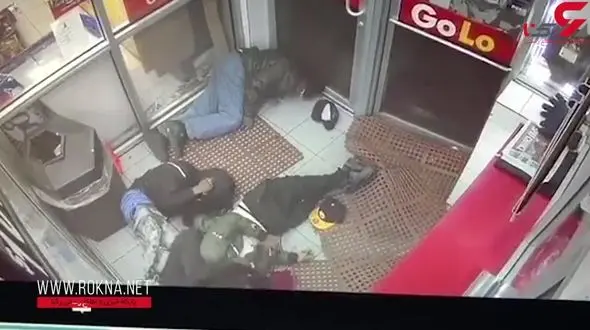 لحظه حمله 4 تیرانداز به ایستگاه گاز + فیلم