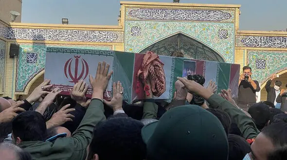 تشییع پیکر شهید داوود جعفری در تهران  