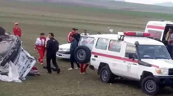 تصادف کامیون با پراید در همدان / یک کشته و 3 مجروح