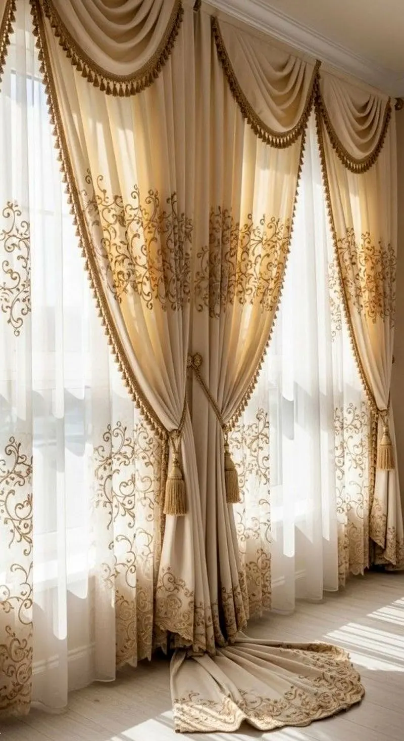 مدل پرده سلطنتی نوروز ۱۴۰۵ | جدیدترین و لوکس ترین مدل پرده سلطنتی از پذیرایی تا اتاق خواب برای نوروز ۱۴۰۵ که عروس های شیک پسند ازش کلی ایده میگیرن!