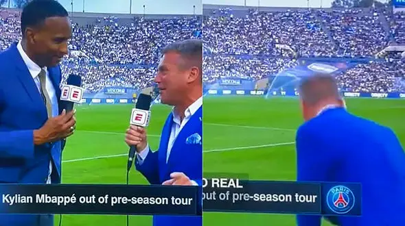 بیهوش شدن خبرنگار ESPN! + فیلم 