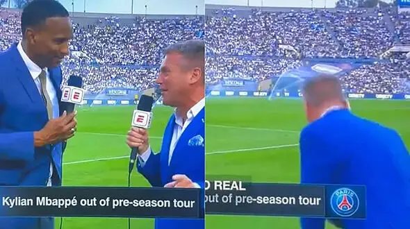 بیهوش شدن خبرنگار ESPN! + فیلم 