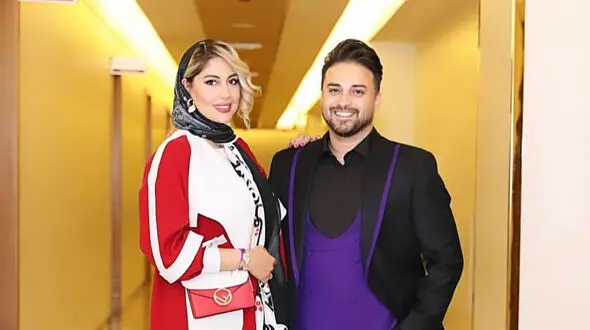همسر بابک جهانبخش با این تیپ وسط جنگل کولاک کرد