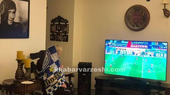 گریه های همسر حجازی در پی دربی