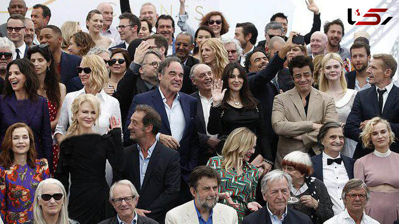 چهره های مطرح و خندان سینمای دنیا در جشن هفتاد سالگی جشنواره کن+ عکس