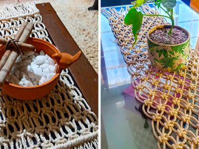 جدیدترین مدل‌ های رانر مکرومه؛ 15 طرح ایده‌ آل برای میزهای شما
