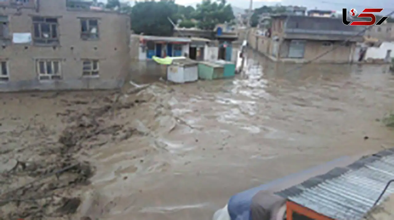 جاری شدن سیلاب در دریای کابل و مناطق همجوار + عکس