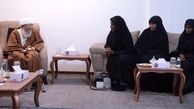 دیدار دختران شیخ زکزاکی با آیت‌الله شیخ عیسی قاسم رهبر شیعیان بحرین
