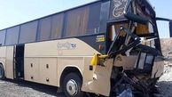 تصادف مرگبار اتوبوس مسافربری و تریلی / بامداد خونین در فردوس